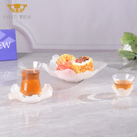 100mL 75ml Exquisitos vasos de agua ambiental Plata Oro Espresso Taza de café para el té de la tarde