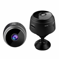 Mini caméra de surveillance sans fil HD 1080p WiFi intérieure/extérieure avec détection de mouvement, vision nocturne, stockage dans le cloud A9 CCTV