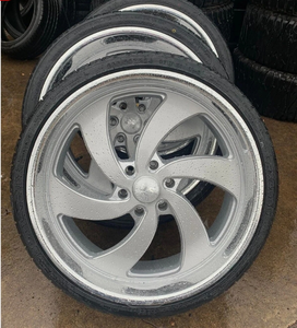 Jantes en alliage forgé chromées polies RCSR personnalisées 1/2 pièce à 6 branches pour roues Chevrolet 6x139.7 de 22, 24, 26, 28, 30 pouces et pour <span class=keywords><strong>BMW</strong></span> - Product Image 6