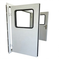 Porte acoustique insonorisée double à isolation phonique STC 35 dB, structure en acier avec fenêtre d'observation