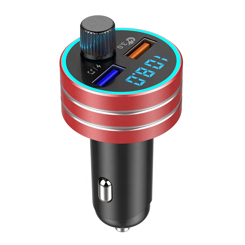 Высококачественное Автомобильное зарядное устройство с двойным USB QC3.0, Bluetooth 5,0, Автомобильный MP3-плеер с громкой связью и FM-передатчиком