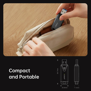 EDUP ax1678 Wifi 6E <span class=keywords><strong>USB</strong></span> Adapter ax3000 Tri-Band 2.4/5/6Ghz 3Gbps Mini Card mạng không dây với <span class=keywords><strong>USB</strong></span> 3.0 cho máy tính xách tay Máy tính để bàn PC - Product Image 4