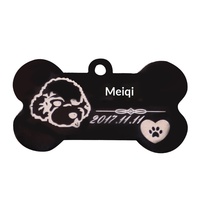 Collier personnalisé en métal avec texte, logo DIY, pendentif pour animaux de compagnie, cadeaux faits à la main, bijoux chinois, étiquettes nominatives, ODM OEM