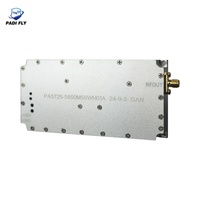 Module amplificateur de puissance RF GaN 100W 300-400MHz, source de signal haute puissance pour télécommande et communication sans fil, test en laboratoire