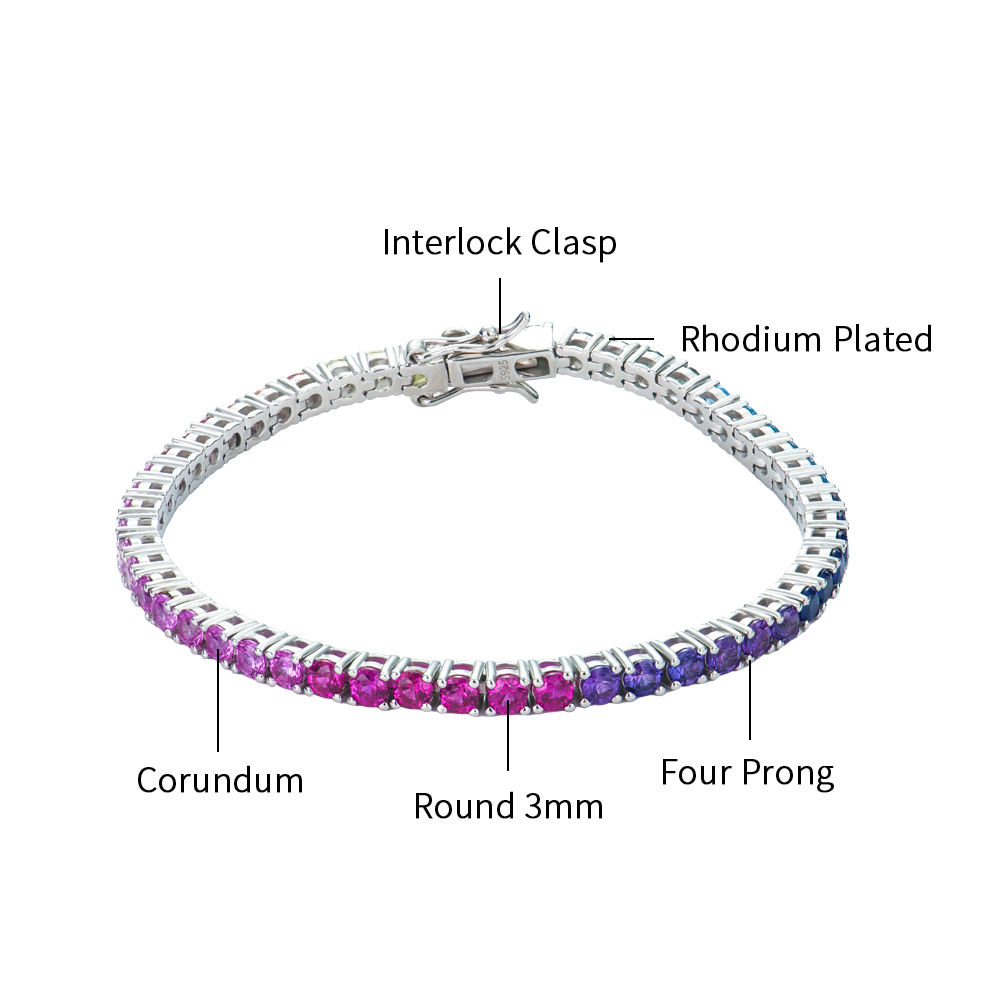 คอรันดัมสีรุ้ง 3 มม.