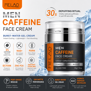Crème <span class=keywords><strong>Visage</strong></span> à la Caféine en Gros <span class=keywords><strong>pour</strong></span> Hommes – Réduit les Rougeurs Post-Rasage, Hydratation Intense PDRN, Gel Hydratant à Absorption Rapide - Product Image 3