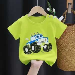 Green Horizen Buy Direct From China Manufacturer kids summer clothing Clothes 100% Cotton Short Sleeve Baby Boys T Shirt