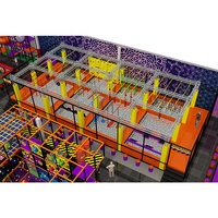 Aire de jeux intérieure Ninja Parkour moderne pour adultes Équipement de parc d'aventure Parcours d'obstacles Ninja Warrior pour adultes et enfants