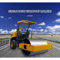 SINOMACH LSS204 Compacteur de sol vibrant à petit rouleau à tambour unique de 4 tonnes