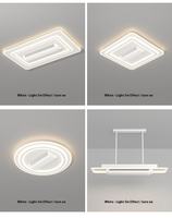 Ventilateur de plafond intelligent sans pales avec lumière LED et télécommande, design moderne, lumière LED à intensité variable pour chambre à coucher