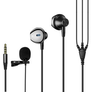 หูฟังแบบมีสายชนิดใส่ในหูใหม่พร้อมซับวูฟเฟอร์สำหรับคาราโอเกะการบันทึกการถ่ายทอดสดและการเล่นเกมจอคอมพิวเตอร์อินเตอร์เฟส3.5มม. - Product Image 5
