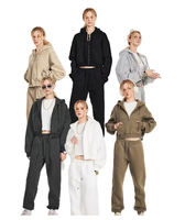 Sweat-shirt à capuche personnalisé avec fermeture éclair, style rétro délavé, adapté aux femmes, design à cordon pour logo personnalisé