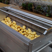 Kleine schaal, hoogautomatische warmtewisselaar voor het frituren van aardappelen, fruit, groenten, zeevruchten, chips en snoep, voedselveilig, 304 roestvrij staal