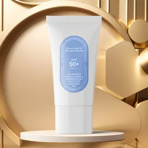 Reduce Wrinkles Dark Spots Skin Relaxation Moisture Customized Logo Natural SPF 50 Sunscreen For Face