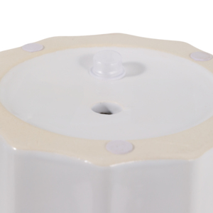 Ensemble de pots à fleurs en céramique festonnés pour plantes d'intérieur et d'extérieur avec drainage, pots décoratifs blancs pour jardin - Product Image 6