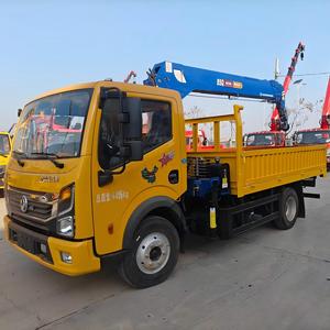 Truk Dongfeng 4x2, Truk Pikap dengan <span class=keywords><strong>Crane</strong></span> Shenbai 4 Ton, <span class=keywords><strong>Crane</strong></span> Hidrolik Stiff Boom untuk Dijual - Product Image 1