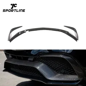 Carbon Faser GLE63 Frontschürze Insert Trim Canards für Mercedes Benz GLE63 AMG 4-Dr 2016- 2018