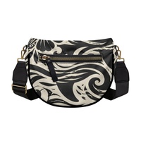 Sac banane personnalisé à imprimé hibiscus hawaïen pour femmes, idéal pour le shopping, les voyages, le quotidien et les programmes d'étiquetage privé