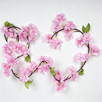 Guirlande de fleurs artificielles Sakura multicolores vibrantes à 84 têtes, réaliste, en soie douce, pour décoration de remise de diplôme, Noël, Thanksgiving