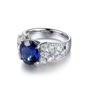 Luxury 925 Sterling Silver Moissanite <b>Diamond</b> <b>Ring</b> Brilliant Cut Fine Jewelry for Wedding and Engagement - Product Image 5