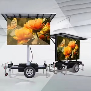 HW4S Solar betriebener mobiler LED-Bildschirm anhänger Außenwerbung Werbetafel mit LED-Anzeige mit hoher Sichtbarkeit - Product Image 5