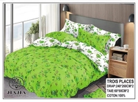 Parure de draps 4 pièces imprimée florale de haute qualité – Offre spéciale Afrique