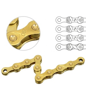 <span class=keywords><strong>Chaîne</strong></span> de vélo Toopre anti-rouille de haute qualité 6/7/8/9/10/11/<span class=keywords><strong>12</strong></span> <span class=keywords><strong>vitesses</strong></span> dorée 116L en acier au carbone - Product Image 5