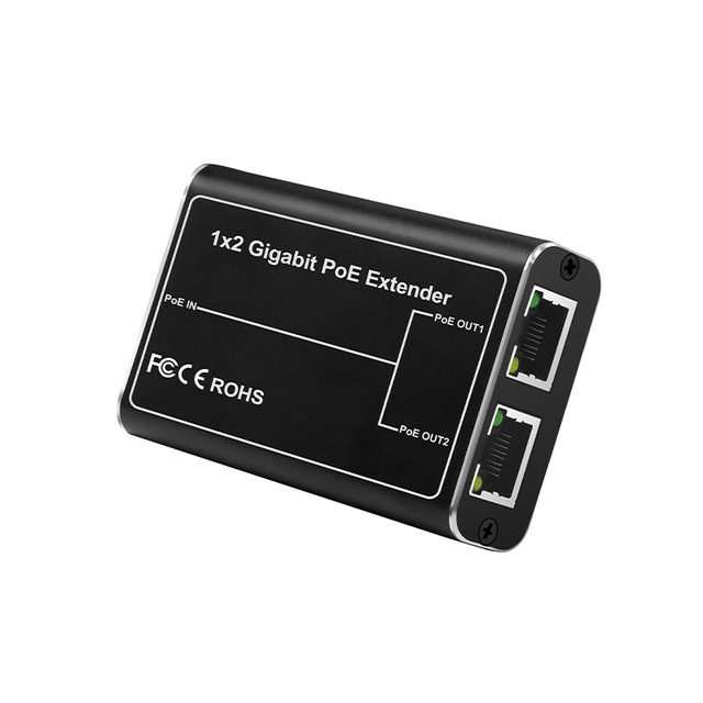 Factory Directly POE Extender 10/100/1000M for Network Cat5e Cat6 Use 2+1 Ports 100M Transmit Distance POE Extender