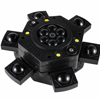 Nouvel arrivage : Mini projecteur LED à six bras, effet stroboscopique Little King Kong, éclairage de scène disco