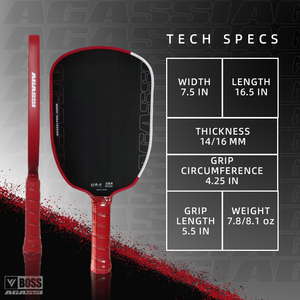 Vợt cầu lông Pickleball Agassi Pro Paddle Honeycomb 2025 đạt chuẩn USAPA, ép nhiệt, 14/16mm, Ben Johns T700 Gen <span class=keywords><strong>4</strong></span> - Product Image 6