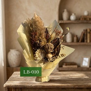 Mini Ramo de Flores Secas, Flor de Paja para Solapa, Realista y Duradero, Decoración para Solapa de Boda - Product Image 3