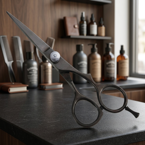 Ciseaux de coiffure professionnels en acier inoxydable à pointe affûtée pour droitiers, manche moyen - Product Image 2