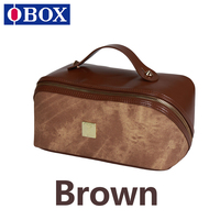 Trousse de maquillage, trousse de toilette bicolore, sac étanche, sac de rangement portable pour rouge à lèvres et cosmétiques pour femme
