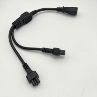 Cordon d'alimentation répartiteur C14 à double C5 de 0.5m avec homologations CE Kema-Keur CUL KC NSW