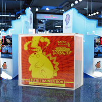 Haute qualité clair acrylique Elite formateur boîte protecteur Transparent jeu cartes vitrine recyclable objets de collection cadeau