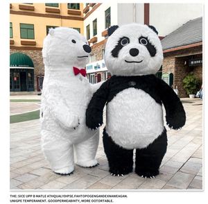 Costume de Mascotte Personnalisé en Coton, Jouet en Peluche Doux, Personnage d'Anime, Poupée en Peluche Gonflable Panda & Ours Polaire, Logo Personnalisé - Product Image 4