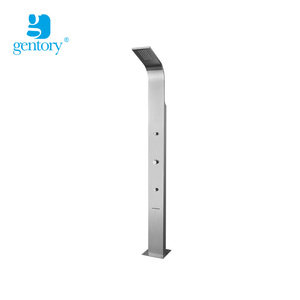 S322 <span class=keywords><strong>Soffione</strong></span> Doccia Quadrato in Acciaio Inox Spazzolato e Getto a Pioggia, Design Moderno <span class=keywords><strong>per</strong></span> Uso Esterno in <span class=keywords><strong>Giardino</strong></span> - Product Image 1