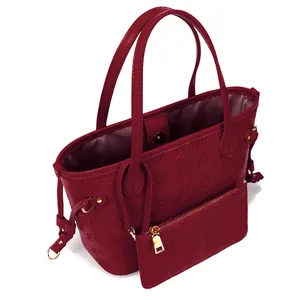 Fourre-tout en cuir PU souple au design classique Hauts ouverts pour femmes Vente en gros Sacs de marque de créateur de luxe