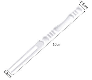 Accessoires de vaisselle jetable petite fourchette en plastique transparent fourchette à emporter pour salade de fruits dessert collation gâteau fête <span class=keywords><strong>avant</strong></span>-goût - Product Image 4