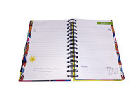 Carnet A5 personnalisé à couverture rigide sans fil Bande élastique écologique à imprimé animal pour les promotions scolaires Également disponible A6 A7