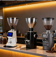 Beli Mesin Penggiling Kopi Otomatis Profesional Komersial Terbaik Mini 64 Burr Stainless Steel Listrik Putih Bulk Pro