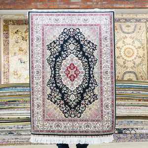 82x122cm <strong>Turkish</strong> Style <strong>Rug</strong> Indian <strong>Uk</strong> Turkey Area Persian Nain Export Silk Carpet Hand-made - Product Image 1