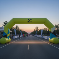 Arche gonflable lumineuse pour course, équipement publicitaire, structure gonflable publicitaire, arche gonflable, arche gonflable publicitaire