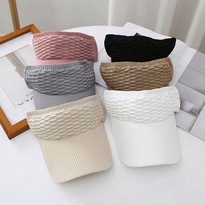 Chapeau de soleil d'été pour femme, en tricot ajouré, style bob, à large bord, pliable et réglable, en coton et polyester, pour le sport, la plage et l'extérieur - Product Image 3