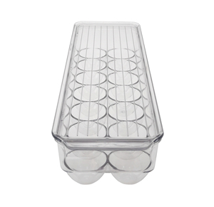 Vente chaude 14-Oeuf Tiroir De Stockage Poignée Intégrée Réfrigérateur Transparent Deviled Egg Boîte De Rangement pour Comptoir Boîtes De Rangement Bacs - Product Image 3