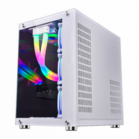 Gabinete para PC Gamer SNOWMAN Full Tower, Blanco, para Placas Base M-ATX y ATX