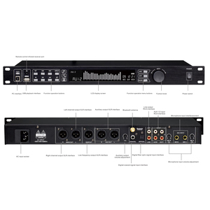 Equipo de Sonido Profesional <span class=keywords><strong>P911</strong></span> con Pantalla Retroiluminada, Control Remoto, Estéreo BT para Karaoke, Sistema de Crossover de Audio - Product Image 6