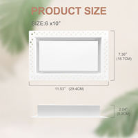 Grille de retour d'air CVC en acier moderne 4x10 personnalisable pour installation encastrée mur/plafond style victorien côtier