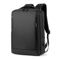 Mochila para Portátil de Viaje con USB, Logotipo Personalizado Simple, Mochila para Portátil de Negocios, Impermeable, para la Universidad, Escuela, Bolsa para Computadora
