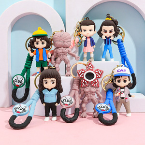 Nuevo Llavero de Stranger Things 2026: Figura de Acción de <span class=keywords><strong>Demogorgon</strong></span>, Eleven y Dustin, Colgante, Regalo - Product Image 1